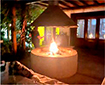 Imagen de parrilla con fuego. 
