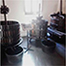 Imagen de prensas antiguas de vino del Museo del vino para visitas guiadas